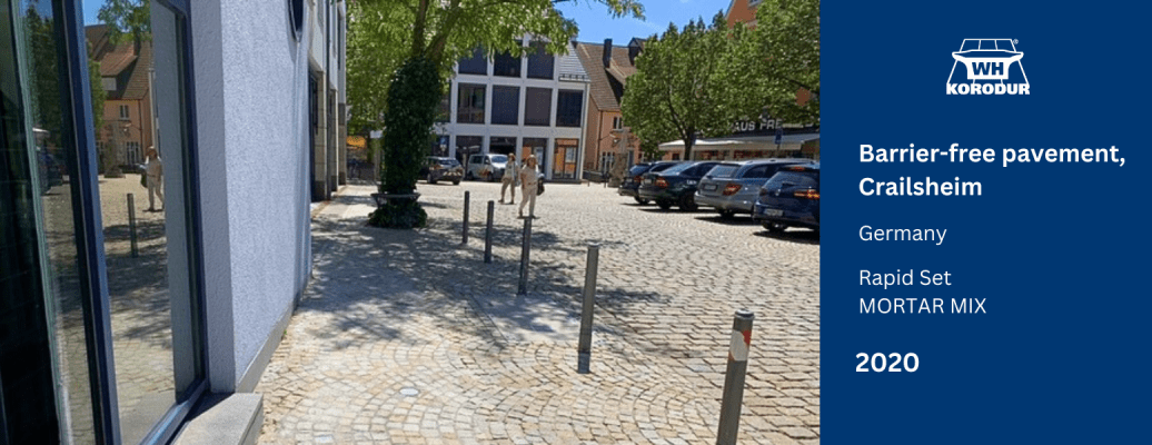Barrier-free pavement, Crailsheim