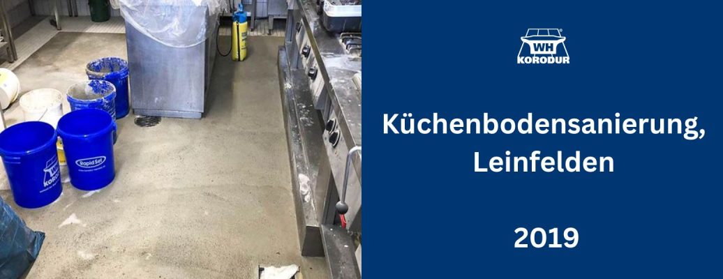 Repair of a kitchen floor, Leinfelden
