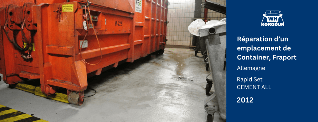 Réparation d’un emplacement de Container, Fraport