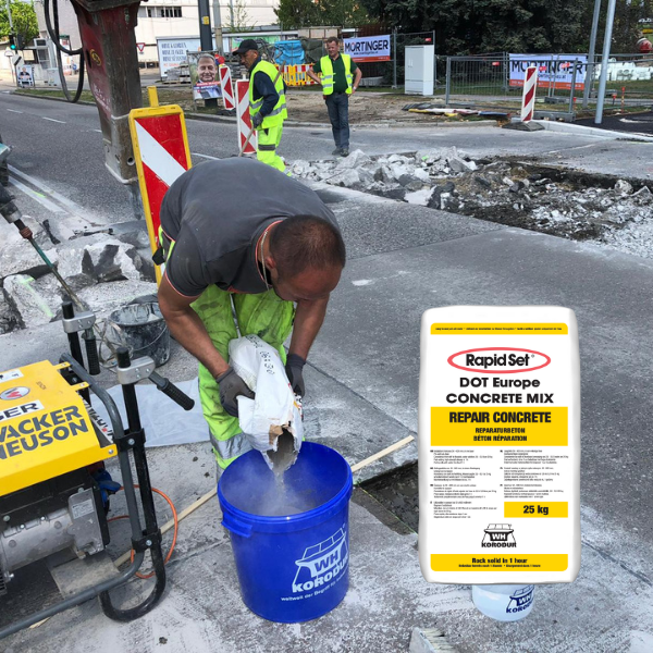 Road repair – test area, Vienna