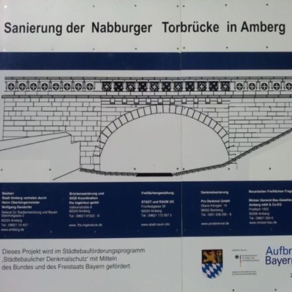 Réfection du pont – Porte Nabburg, Amberg