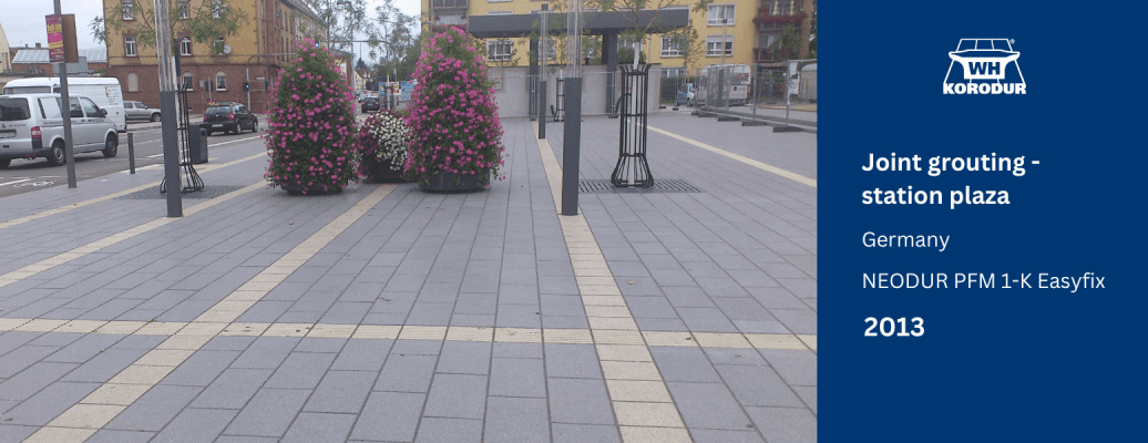 Joint grouting – station plaza, Landau